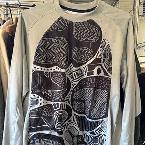 Jordan Training Abstract Outsole Graphic‎ Long Sleeve Shirt Gray XL